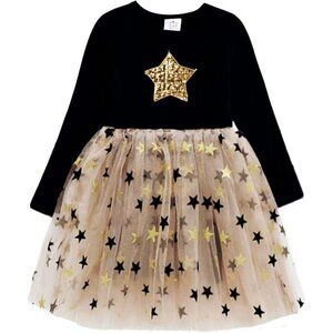 Kids Girl Long Sleeves  Casual Winter Tutu Party Dress